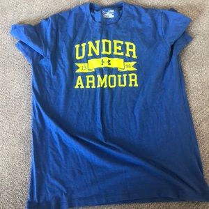 Blue under armour t shirt.